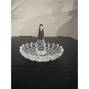 Crystal Ring Holder Stand Jewelry Display Clear Crystal 2.75” Vanity Decor